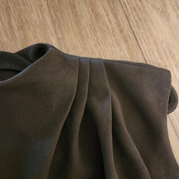 Nikki Lund Dida Funnel Neck Cocktail Dress NWT Black Med - Picture 7 of 12